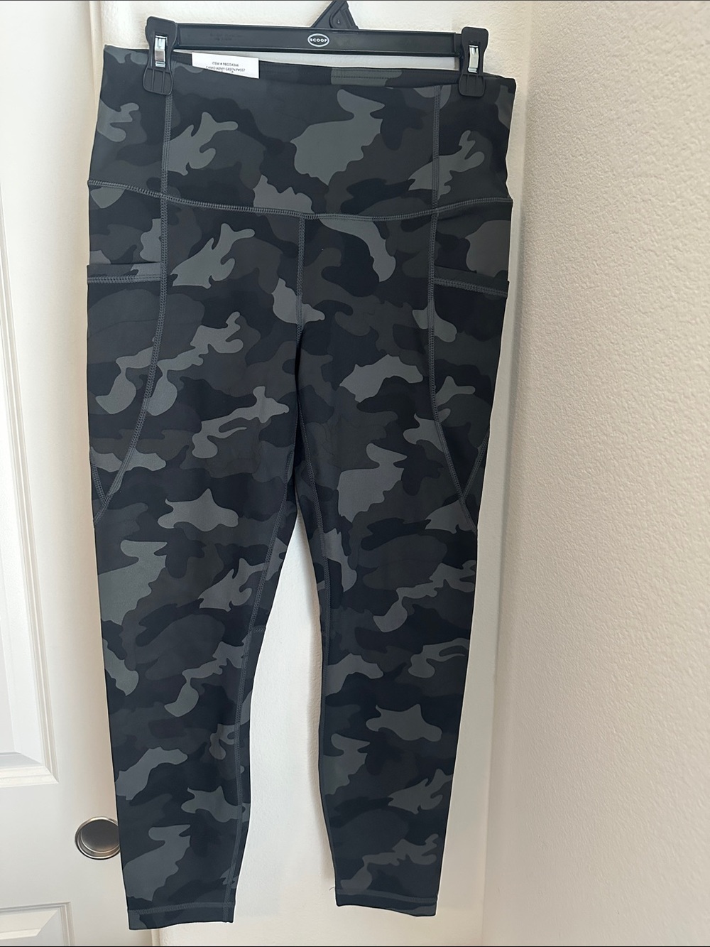 Active Life Kids Camo Leggings — Black & Gray
